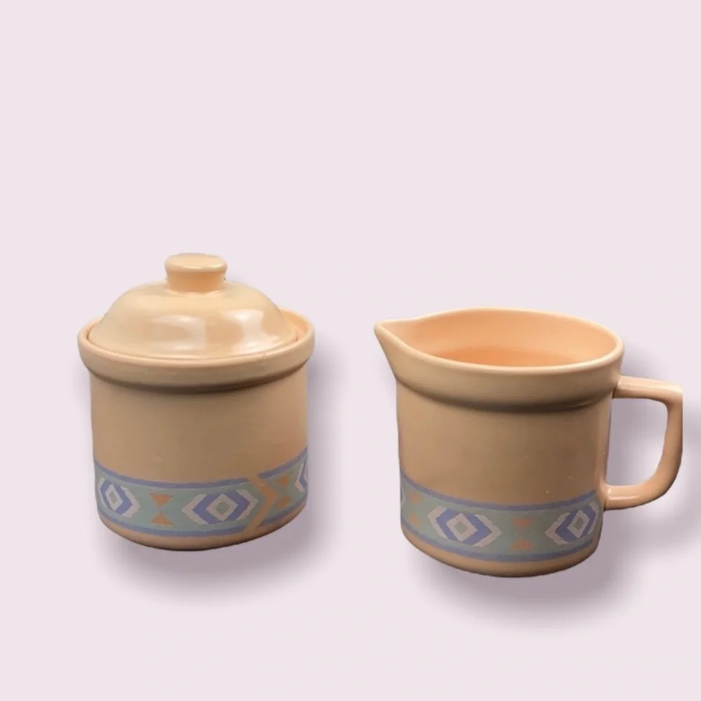 Vintage Southwest sugar and creamer set